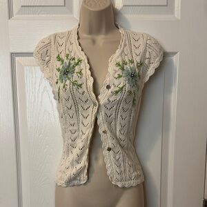 Charlotte knit embroidered cardigan! Super cute cottage core!